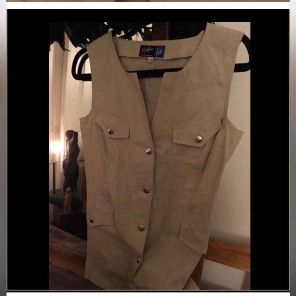 Italian Linen Vest